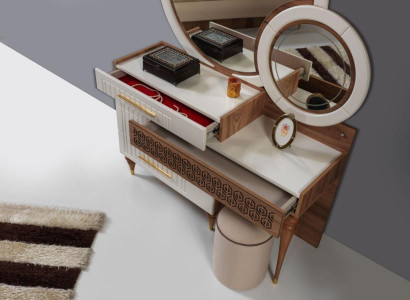 Chambre à Coucher Set Commode Avec Miroir Ensemble Bois Groupe Meuble Neuf